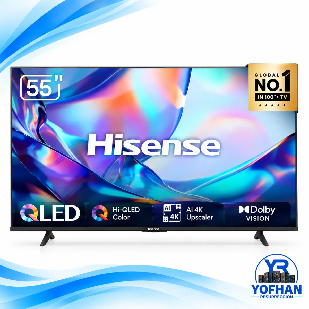 Televisor Hisense Hi-QLED 55" UHD Smart TV 