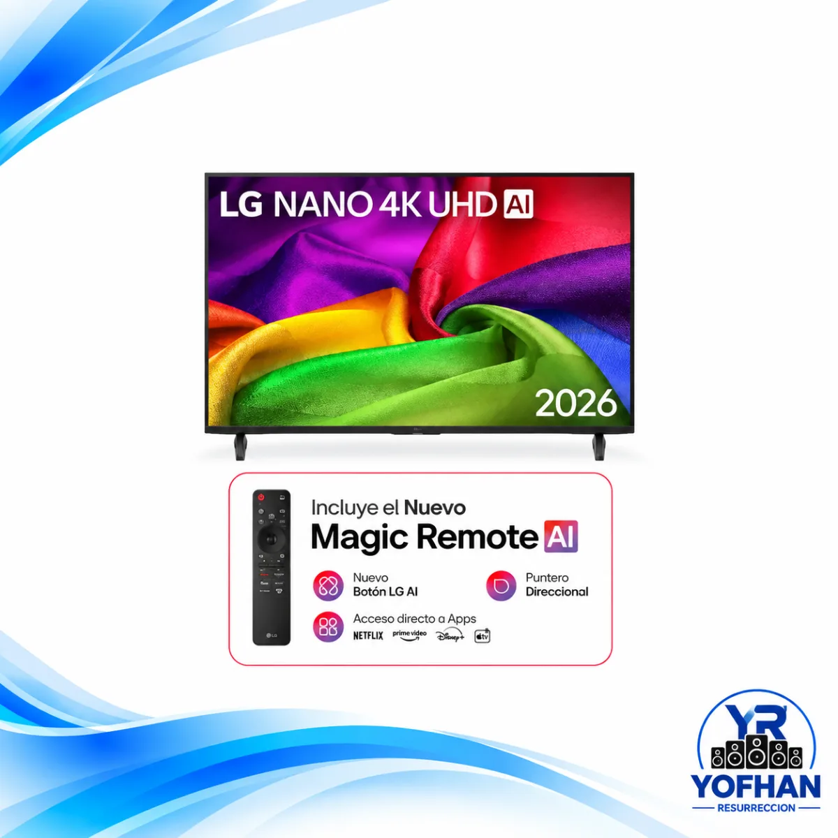 Televisor LG 50" NANO 4K UHD Smart TV 2026
