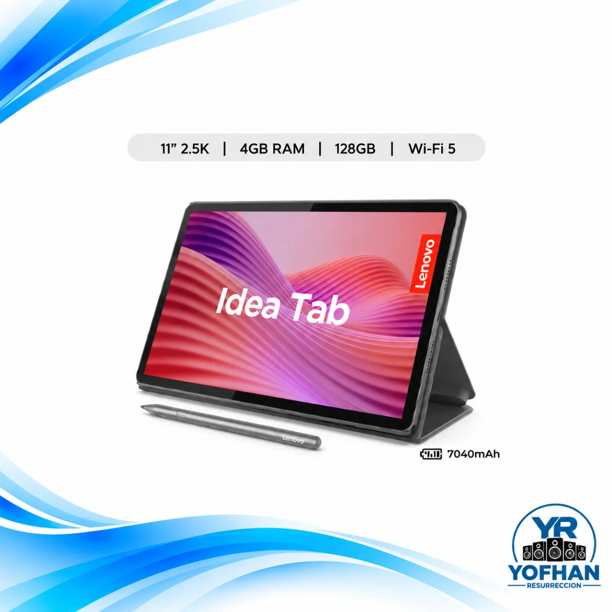 Tablet Lenovo Idea Tab MediaTek Dimensity 6300 4GB RAM 128GB 11" 2.5K 